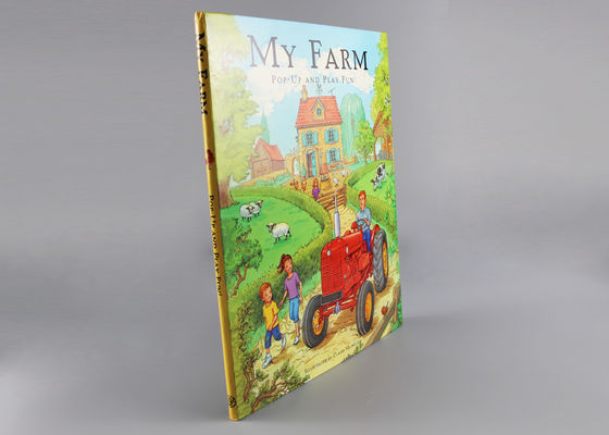 4 duiken de Kleurendrukkinderen Boeken op/3d opduiken Boek met Nietenband