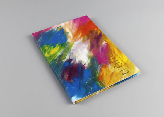 Multicolored Artistiek Boek met harde kaft Gevoerd Notitieboekje met het Gouden Hete Folie Stempelen
