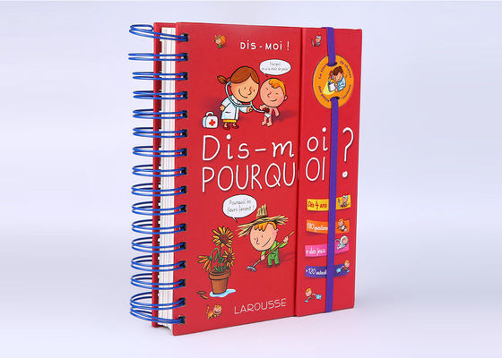 Draad - O die de Raadsboeken Hardcover van Rode Kinderen met Elastische Sluiting binden